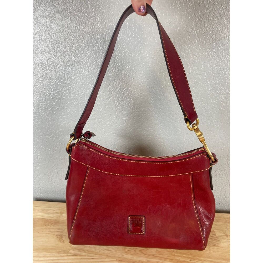 Dooney & Bourke Women's Florentine Red Cassidy Hobo Shoulder Bag